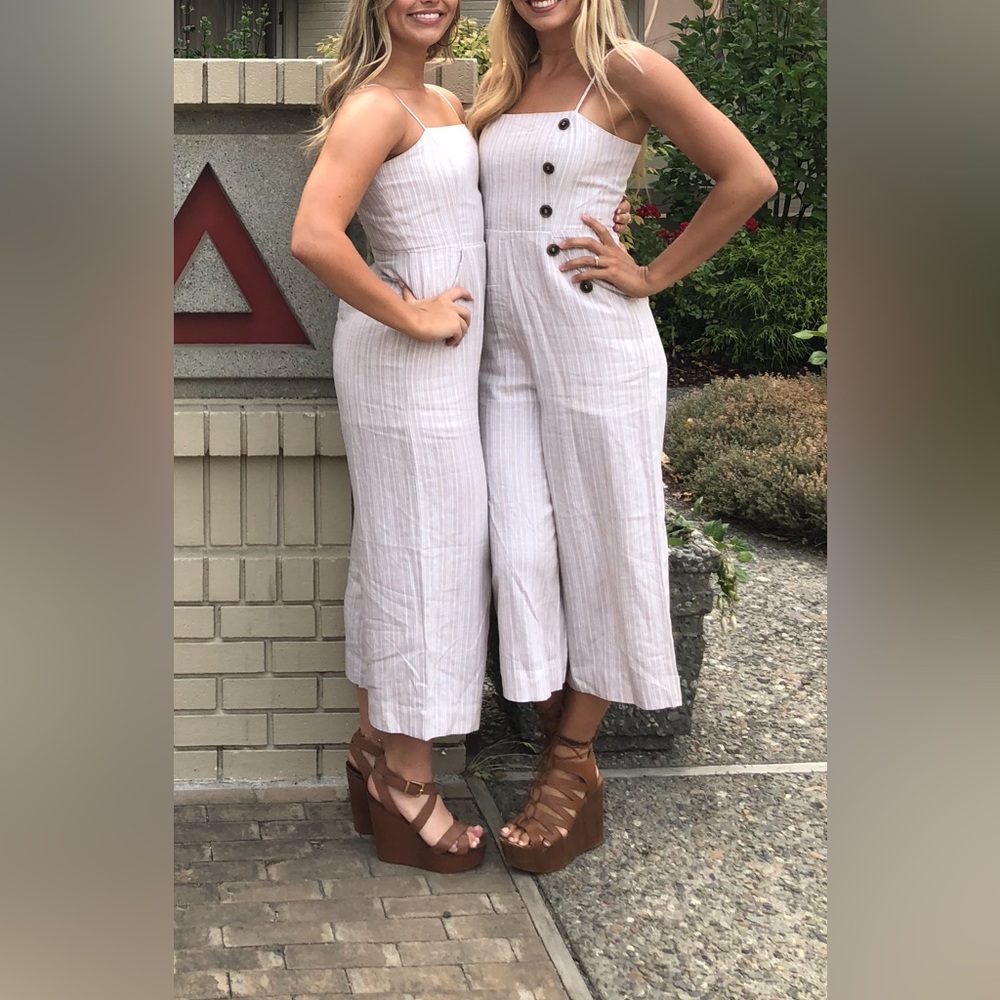 Nude Wide Leg Romper